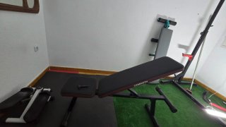 Banco de pesas reclinable