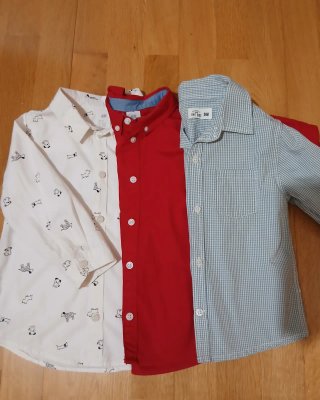 Lote 3 Camisas Niño Talla 92/24M