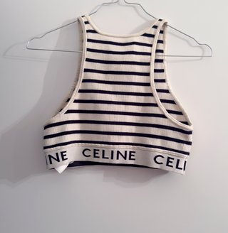 Crop top righe Celine