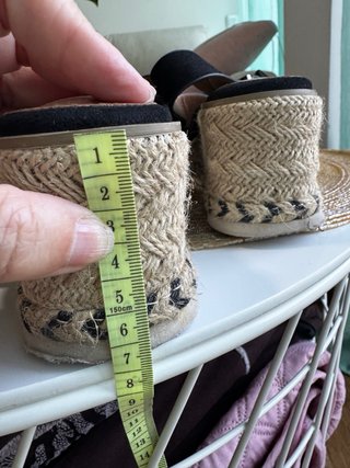 Sandalias Esparto Negras T38