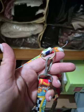 Borsello Sicilia Multicolor con Pomponcini Rossi