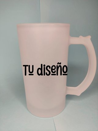 Jarra cristal esmerilado personalizable
