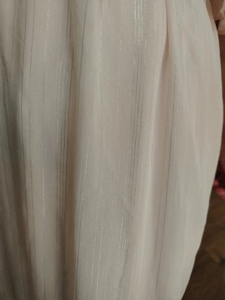 Vestido forrado NAF NAF rosa/plata  COMO NUEVO!!!