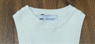 Camiseta tirantes Bershka blanca Talla XS