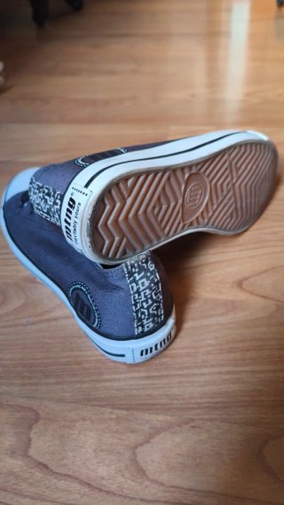 Zapatillas Mustang Tela Gris Talla 35
