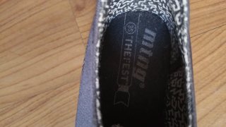 Zapatillas Mustang Tela Gris Talla 35