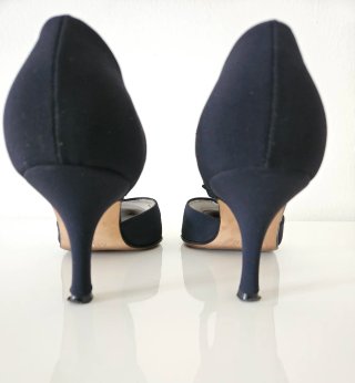 Scarpe Zocal t-bar tessuto blu tg. 38