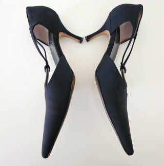 Scarpe Zocal t-bar tessuto blu tg. 38