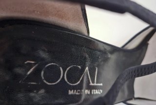 Scarpe Zocal t-bar tessuto blu tg. 38