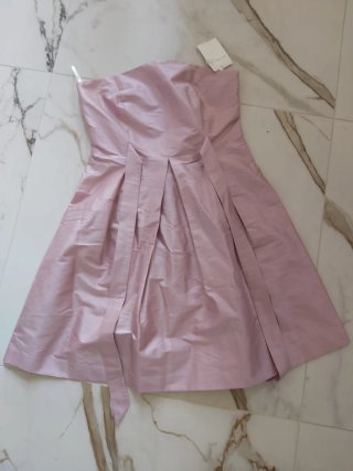 Abito in seta shantung rosa