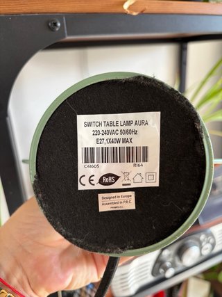 Lámpara Mesa Sklum Verde Metal
