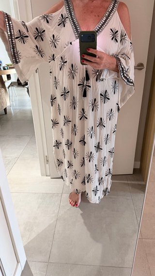 Vestido Maxi Bordado Ruby Yaya XL