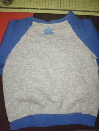 Sudadera Adidas bebé azul 9-12 meses