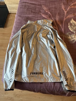 Chaqueta ciclismo FORBEMK plateada Talla S