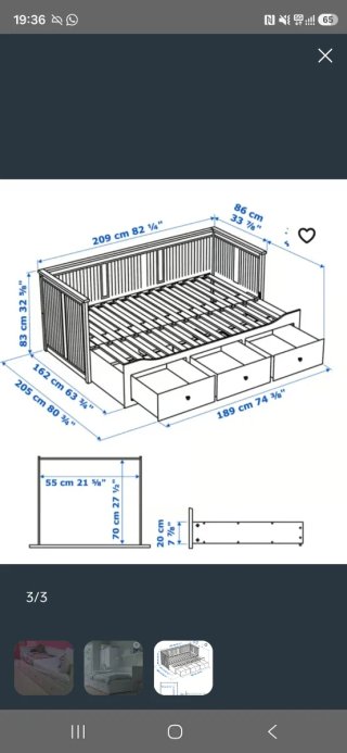 cama convertible en matromonio, IKEA