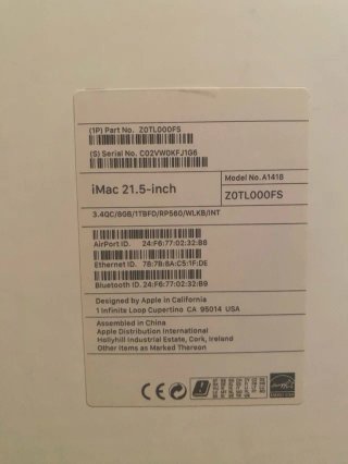 iMac 21,5 4K Radeon Pro 560 4GB