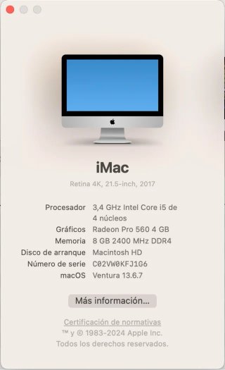 iMac 21,5 4K Radeon Pro 560 4GB