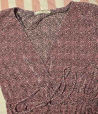 Blusa rosa lunares negros Pull&Bear