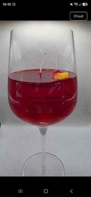 Candela profumata artigianale Campari