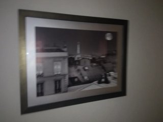 Lámina enmarcada tejados paris