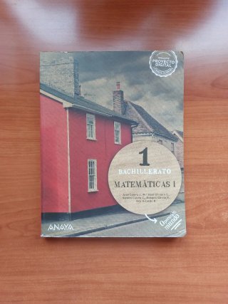 Libro Matemáticas I 1°Bachillerato Anaya