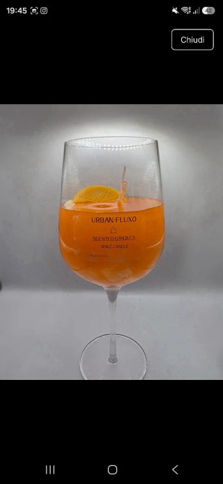 Candela profumata artigianale in bicchiere
