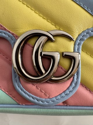 Borsa Gucci GG Marmont Multicolore a Spalla, Buone Condizioni
