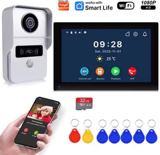 Videoportero Wifi Tuya Cámara HD 1080P
