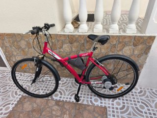 Bicicleta Eléctrica Rosa BTWIN Original 5