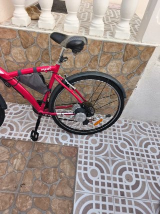 Bicicleta Eléctrica Rosa BTWIN Original 5