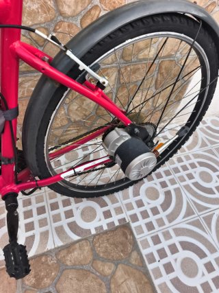 Bicicleta Eléctrica Rosa BTWIN Original 5