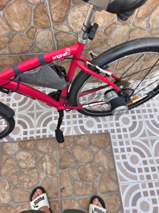 Bicicleta Eléctrica Rosa BTWIN Original 5