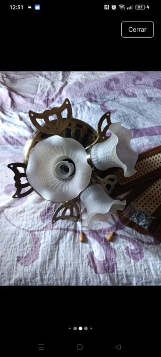 Ventilador de techo madera y metal