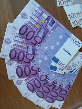 Billetes y monedas de Euro Miniland