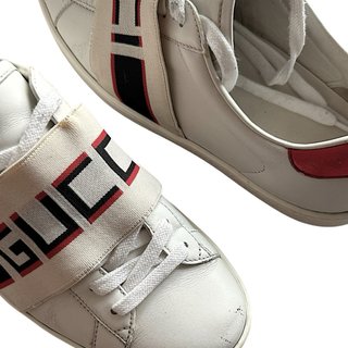 Gucci Ace Stripe Sneakers in Pelle Donna Taglia US