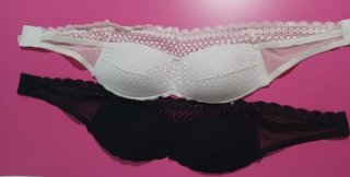 Conjunto de 2 sujetadores bandeau encaje