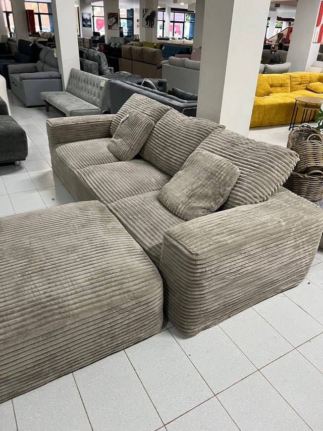 Sofá Rosy Marrón Corduroy Oferta Espuma Comprimida