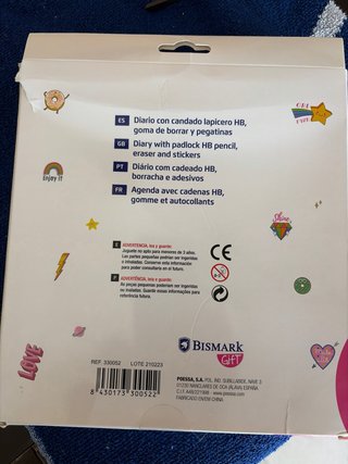 Diario Secreto Bismark Gift con candado