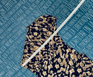 Vestido Asimétrico Ajustado Abstracto L 40 Shein