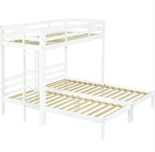 Litera Triple Madera Blanca