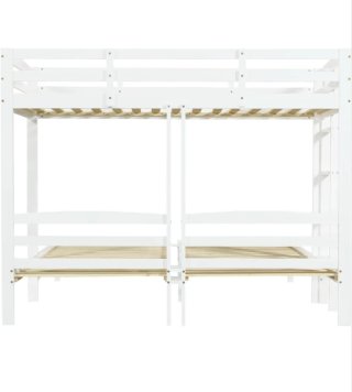 Litera Triple Madera Blanca