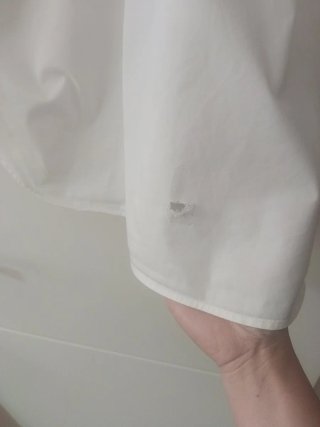 Camisa Oversize Zara Blanca Talla Única