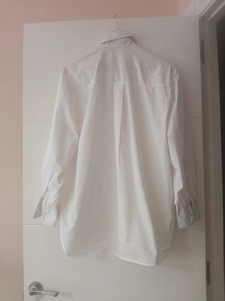 Camisa Oversize Zara Blanca Talla Única