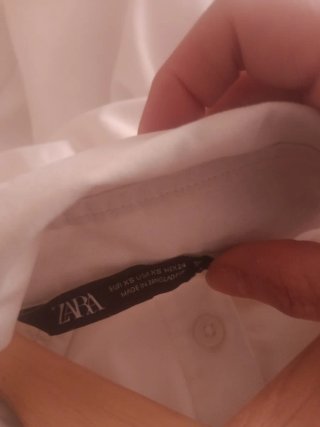 Camisa Oversize Zara Blanca Talla Única