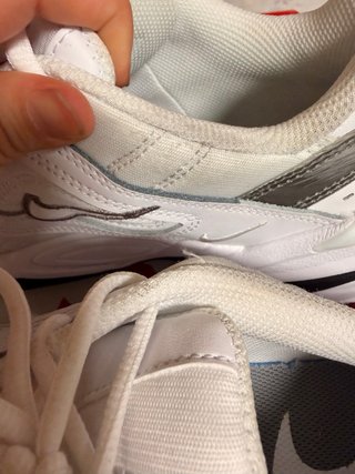Zapatillas Nike Blancas y Plateadas
