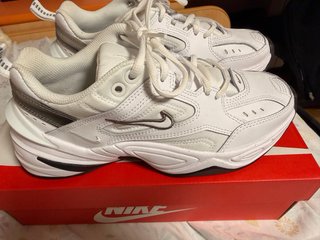 Zapatillas Nike Blancas y Plateadas