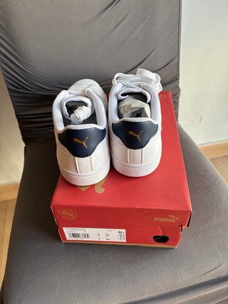 Puma Smash V2 L Blancas y Doradas