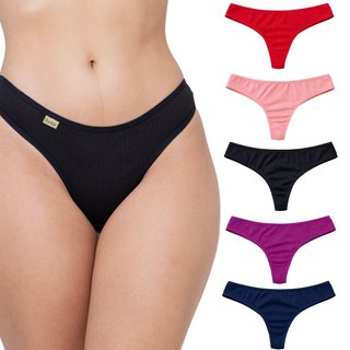 Bragas Mujer Sexy Tangas Lanceria brasileña Pack 5