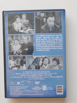 DVD El crimen de la calle de Bordadores(E Neville)