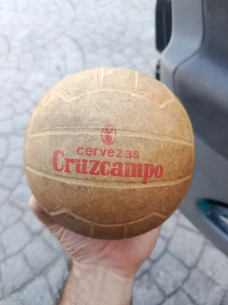 Antigua pelota Cruzcampo Publicitaria Rara